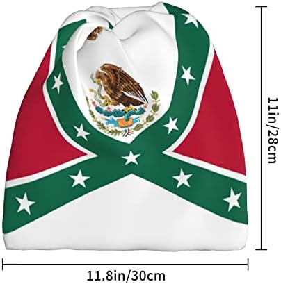 דגל מקסיקו כובעי כפה רב -תכליתיים לגברים נשים מקסיקני מקסיקני מגולגול