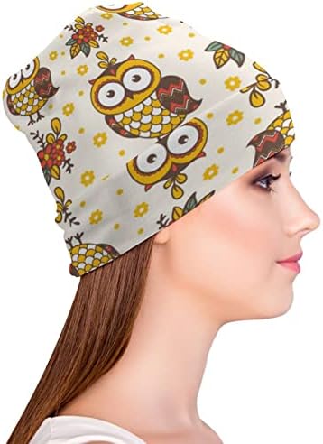 בייקוטואן מצחיק טיפשי ינשופים הדפסת כפת כובעי גברים נשים עם עיצובים גולגולת כובע