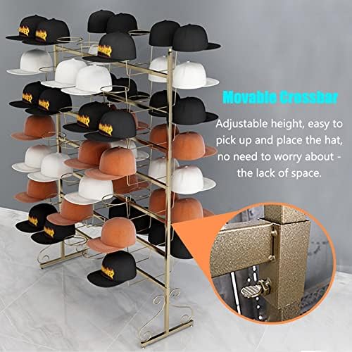 LZMZMQ כובעים בודדים מחזיק מארגן, עמדת תצוגה קמעונאית גדולה של קיבולת גדולה לחנות קניון/בגדים, מתלה לאחסון
