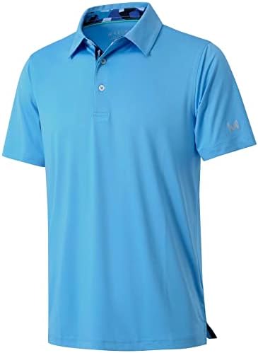 חולצות פולו לגברים שרוול קצר מזדמן מוצק מוליך ביצועים יבש מתוכננים חולצות פולו צווארון גולף