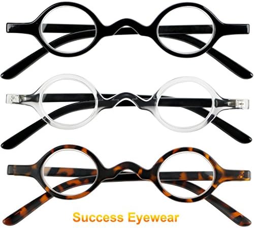 משקפי קריאה של משקפי הצלחה סט של 3 קוראי פרופסור אביביים לגברים ונשים משקפי אופנה איכותיים לקריאה +3.5