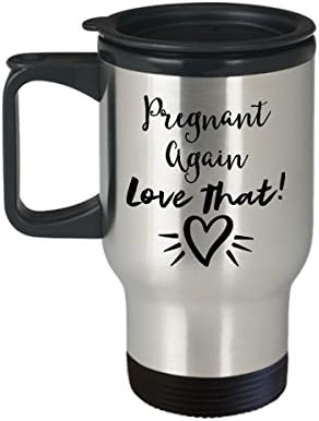 לחבר בהריון ספל נסיעות קפה הכי טוב מצחיק כוס תה ייחודית רעיון מושלם בהריון שוב אוהב את זה