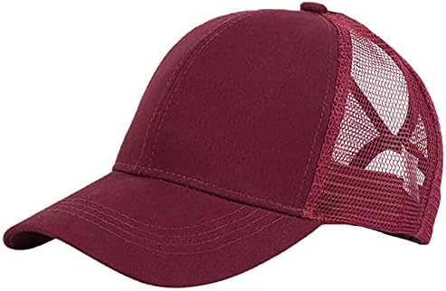 קיץ רשת בייסבול כובע לגברים נשים מתכוונן רגיל לנשימה נהג משאית כובע חיצוני ספורט רשת חזרה שמש כובע
