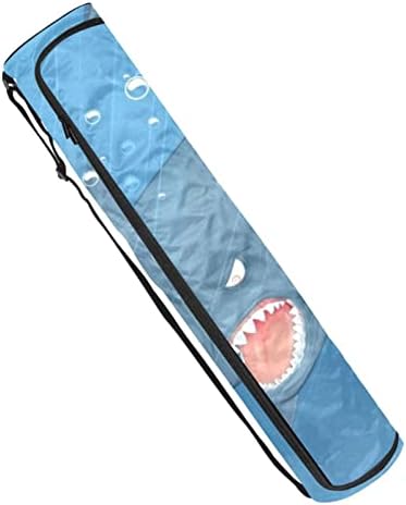 תיק מזרן יוגה של רטגדן, כריש מתחת למים תרגיל מנשא מזרן יוגה עם רוכסן מלא תיק נשיאה עם רצועה מתכווננת לנשים