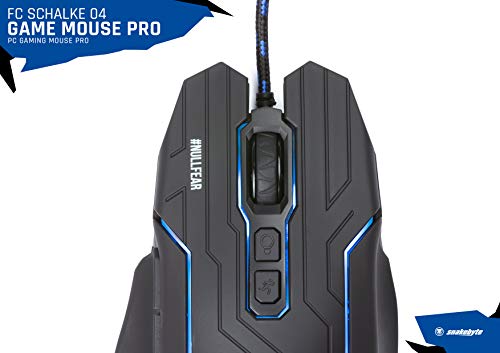 Snakebyte S04 עכבר משחק - רישיון רשמי FC Schalke 04 LED Gaming Mous