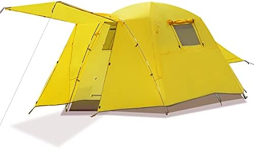 אוהל קמפינג Toocapro 4 ~ 5 אנשים, שכבות כפולות חיצוניות אוהל משפחתי, אוהלים אטומים למים עם מרפסת, אוהלי