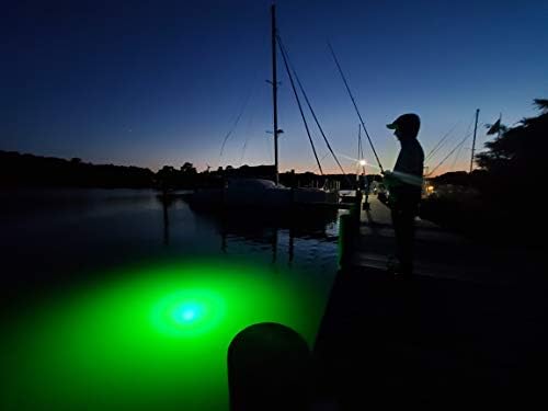 כתם ירוק בחוץ חוץ חדש מתחת למים LED אור דיג 15000 לומן 12 וולט סוללה המופעלת עם קטעי תנין אור
