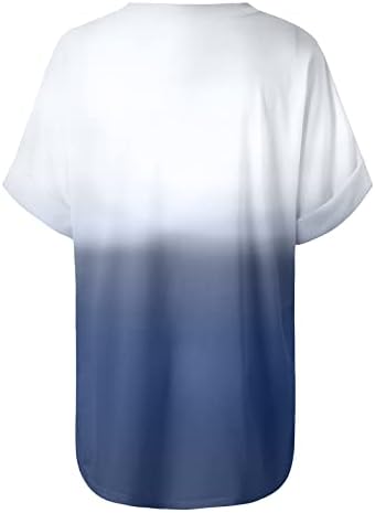 נשים של טוניקת חולצות מתגנדר מזדמן סקסי דפוס מודפס רופף קצר שרוול מתאים יומי בסיסי טיז חולצות