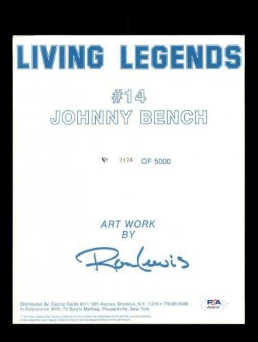 ג'וני בנץ 'PSA DNA חתום 8x10 רון לואיס חתימה חתימה - תמונות MLB עם חתימה