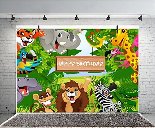 6 על 4 רגל קריקטורה ספארי בעלי חיים רקע יום הולדת שמח צילום רקע עולם החי ג ' ונגל חיות בר גן