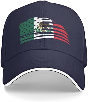 זוסולף מקסיקני אמריקאי דגל שילוב מתכוונן נהג משאית כובע