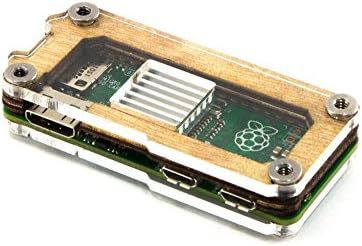מעבדות C4 זברה אפס עבור Raspberry Pi Zero - Wood T2 - עם קירור חימום