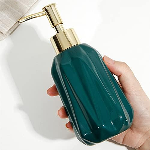 מתקן סבון קרמיקה של Huijie עם משאבה למטבח אמבטיה - 300 מל בקבוק שמפו נוזלי בצבע מוצק, 300 מל, ציוד אביזרי