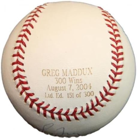 גרג מדדוקס החתום על בייסבול OML חתימה עם חתימות Braves MLB RD013458 - כדורי בייסבול עם חתימה