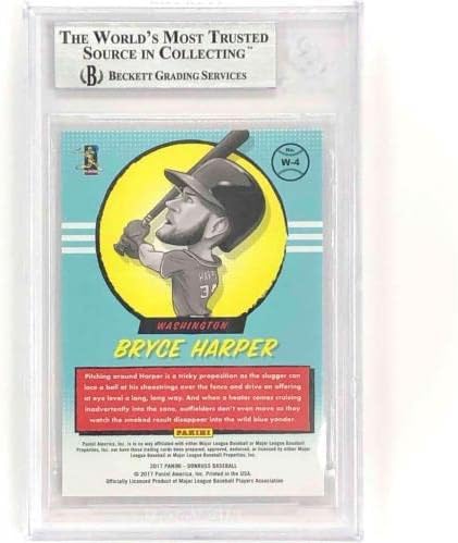 2017 Panini Donruss W -4 Bryce Harper SP Whammy SSP Case Hit BGS 9 ~ 9.5, 10 Subs - כרטיסי טירון בייסבול