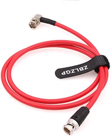 ZBLZGP 12G 75 אוהם HD-SDI וידאו כבל קואקסיאלי BNC זכר לזווית ימנית BNC זכר עבור 4K Smallhd Atomos Monitor