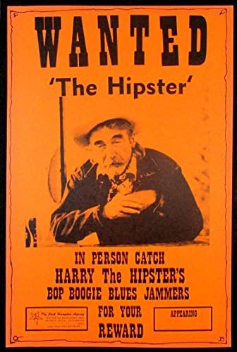 הארי ההיפסטר פוסטר סיור גיבסון משנות השבעים בסגנון אגרוף מנטה מלאי כרטיסים