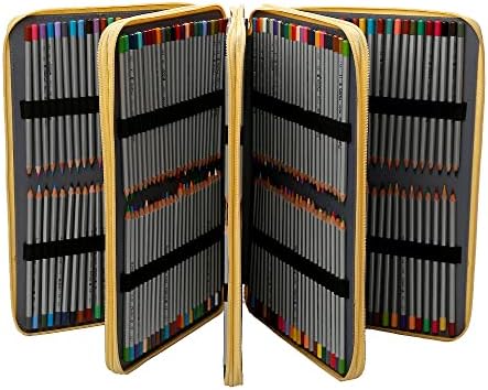LBXGAP צבעוני נייד 384 חריצים מארגן עפרונות עם דפוס הדפסה לעפרונות צבעי מים פריזמקולור, עפרונות צבעוניים, עפרונות