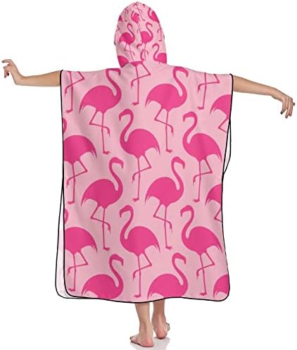 ורוד פלמינגו סלעית מגבת לילדים רך אמבטיה קטיפה מגבת עם הוד עבור בריכת החוף לשחות כיסוי קופצים