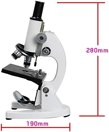 מיקרוסקופ אביזרי 40-2000 פעמים ביולוגי מיקרוסקופ מעבדה עם 5 חתיכה זכוכית מיקרוסקופ מוכן שקופיות