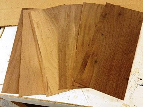 10 חבילה של 1/16 לוחות עץ אגוזים שחורים דקים לחיתוך או מסירת גלילה בלייזר
