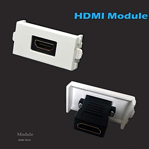 צלחת קיר עם HDMI + RJ11 + מודולי סימפלקס SC, מחברי אבן מקשים שקע/תקע קיר קיר כיסוי לוח פנים