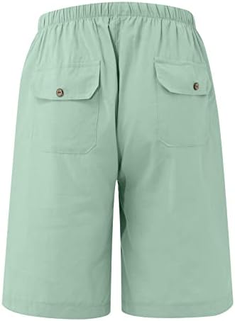 מכנסי מטען לגברים של ymosrh לגברים מכנסיים עכשוויים באיכות נוחה בכיס רך מכנסיים קצרים בצבע קצר