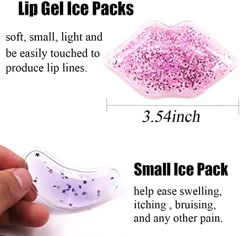 קרח חבילה עבור שפתיים מילוי, שפתיים קרח חבילה בתפזורת קטן קרח חבילה עבור פה, זריקות, פציעות, חבורות