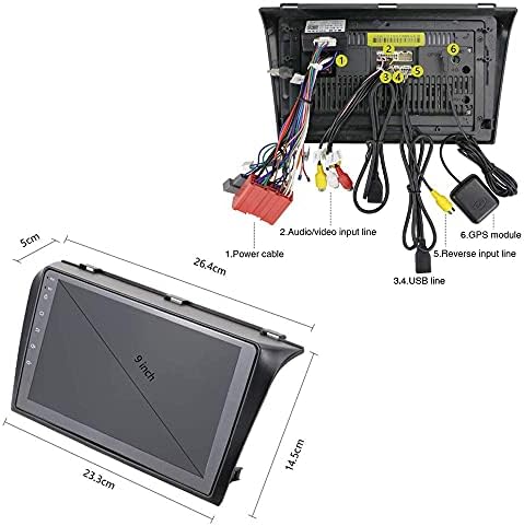 רכב רדיו עבור מאזדה 3 2004 2005 2006 2007 2008 2009 כפול דין רכב סטריאו 9 רכב אודיו אנדרואיד ניווט אינדאש