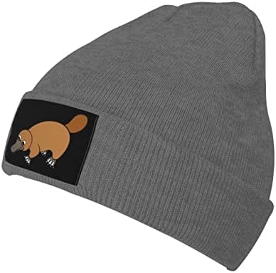 ברווזן מקור ברווז לסרוג כובע למבוגרים כפת כובע חם סתיו חורף בסיס חיצוני גולגולת כובע סרוג כובע