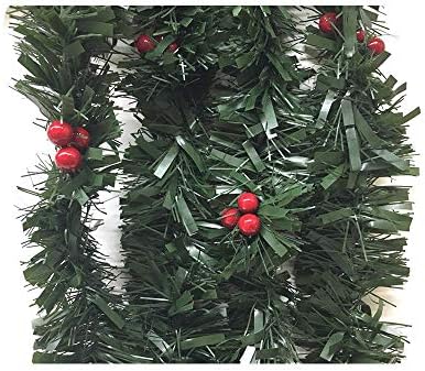 זר העץ הירוק של UM24 חג המולד עם פירות 8ft 8 סמ 5ply -2 חבילה