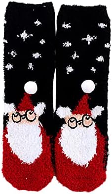 סתיו סתיו ונשים קטיפה חורפית צינור בינוני בית חודשי שינה חודשית גרבי חג המולד שטיח גרביים גדולים חג