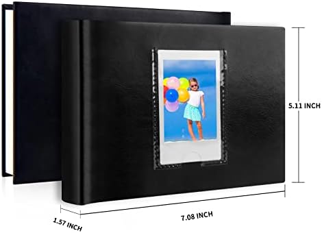 64 כיסים מיני אלבום תמונות עם חלל כתיבה, מול חלון, פולארויד אלבומים תמונות 3 אינץ עבור פוג ' יפילם אינסטקס