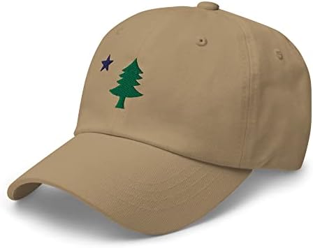 דגל מדינת מיין מקורי כובע אבא קלאסי רקום, כובע דגל מיין 1901