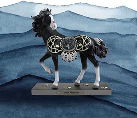 Enesco שביל פוני צבועים נושאים פסלון סוס רפואה, 7.25 אינץ ', רב צבעוני