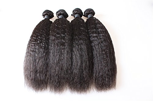 שיער שיער הודי אדם שיער לא מעובד הארכת 3 חבילות 10-28 קינקי ישר טבעי צבע יכול להיות צבוע 2828 28