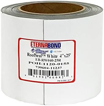 Eternabond גג לבן לבן 4 x25 'מיקרו-סיינט UV יציב RV גג קלט