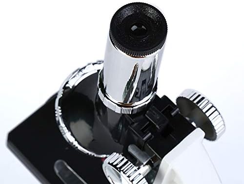 Labvida לילדים מתחילים 1200X מיקרוסקופ ערכת גזע עם מיקרוסקופ גוף מתכת, שקופיות מוכנות מפלסטיק ואביזרי