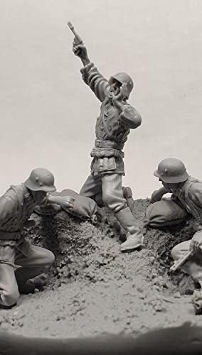 1/35 שרף דמות חייל דגם מלחמת העולם השנייה גרמנית חייל שרף מיניאטורי ערכת