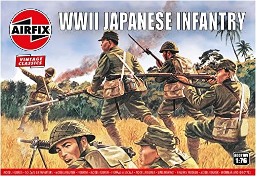 תיקון אוויר קלאסיקות וינטג ' מלחמת העולם השנייה חיל רגלים יפני 1: 76 אנשי צבא צבאי מלחמת העולם