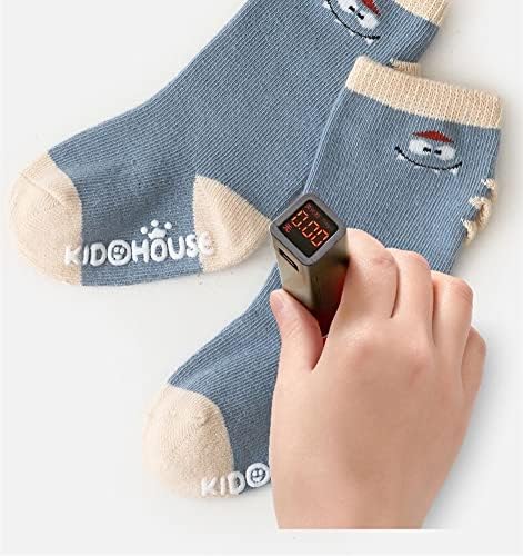Qandsweet Baby Boy's Sopts Socks Socks Crew Scock Scock Non-Slip לילדים שזה עתה נולד
