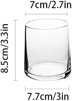 כוסות מים של סונסה סט כוסות זכוכית צבעוניות ללא עופרת 4 חלקים 8.7 עוז סט זכוכית ללא עופרת מתאים לכוסות