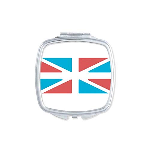 בריטניה דגל רטרו סגנון מראה נייד קומפקטי כיס איפור כפול צדדי זכוכית