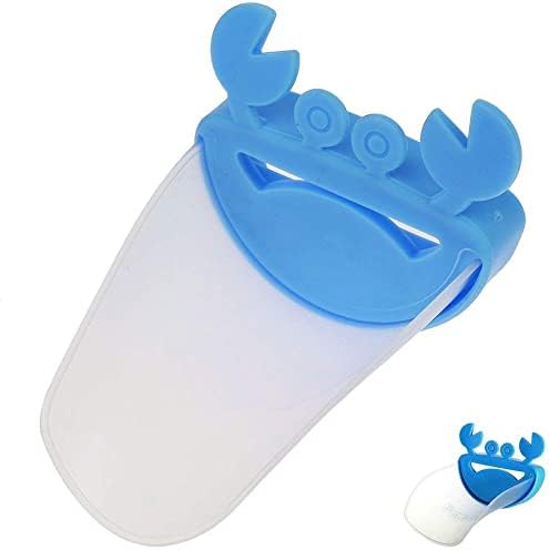 תינוק לשימוש חוזר פלסטיק ברז מאריך יפה סרטן צורת אמבטיה כיור ברז מאריך לילדים, פעוטות, ילדים יד כביסה