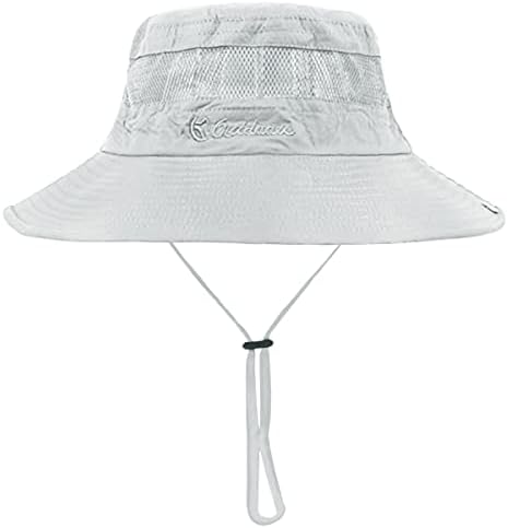 כובעי שמש לגברים נשים ספארי חיצוני כובע דלי שוליים כובע דיג בקיץ כובע דיג 50+ הגנה מפני כובע בוני