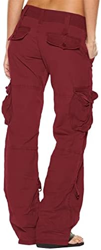 מכנסי מטען Teengirls מכנסיים היפי פאנק מכנסיים גותי מכנסיים מרובי כיסים מכנסי טרנינג ישר מכנסיים
