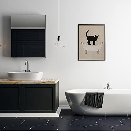 סטופל תעשיות שחור חתול פשוט טופר רגל אמבטיה אמבטיה ציור, עיצוב על ידי קוקו דה פריז