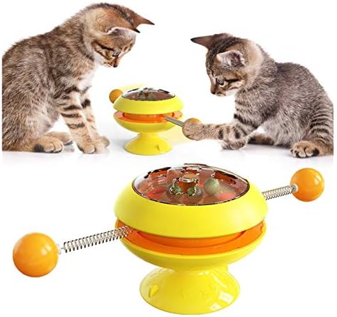 FEGOCLT חתולים ניתנים לסיבוב צעצועים עם צעצועי אימונים אינטראקטיביים לחתולים חתולים חתולים אביזרים