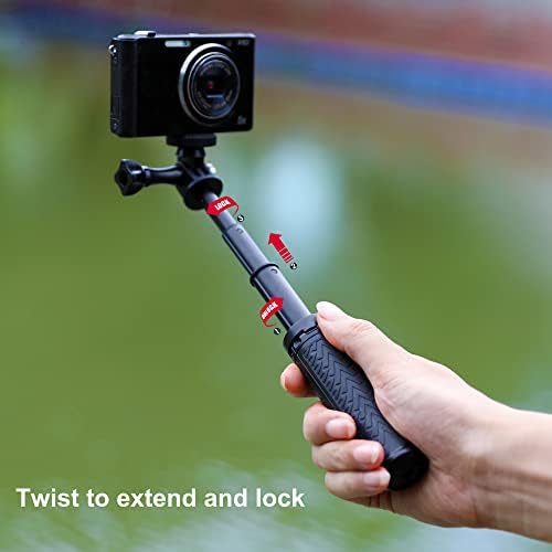 SOONSUN 3-in-1 נייד הניתן להרחבה של Vlog Selfie Stick Stap Stand for GoPro Hero 11/10/9/8/7/6/5/4 3/2/,