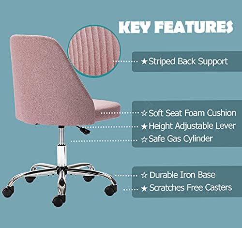 בית משרד שולחן כיסא, מודרני מתכוונן נמוך בחזרה מתגלגל כיסא אריג בד מרופד כיסא גידמת חמוד כיסא עם גלגלים